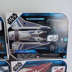 Star Wars Mission Fleet lot of 4. Tie Advanced / X-Wing / Delta-7 / Gauntlet