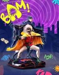BATMAN & ROBIN 1966 TV SHOW-1/8 SCALE PVC DIORAMA, MIB! FREE SHIPPING!
