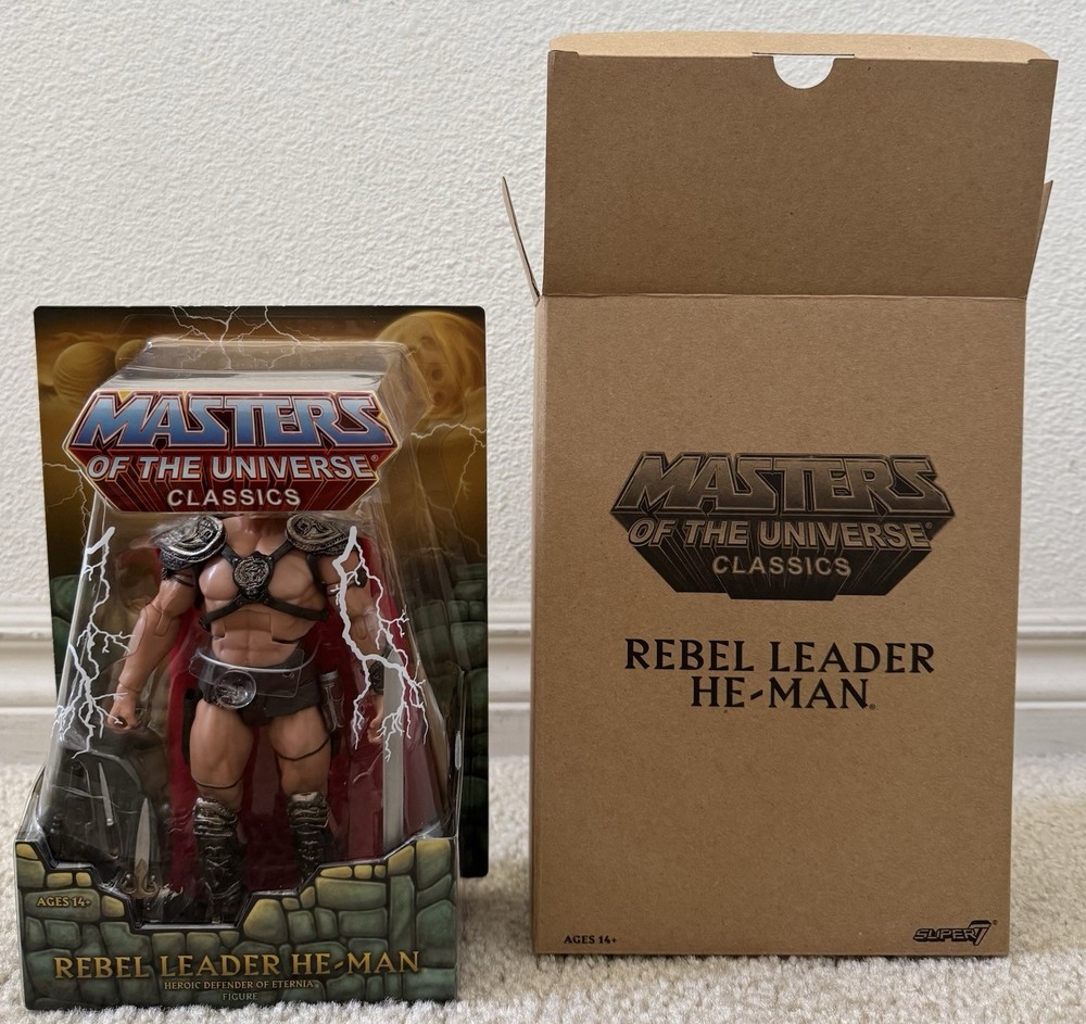 Masters Of The Universe Classics Rebel Leader He-Man Super 7 William Stout