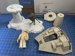 Kenner 1981 Star Wars ESB Hoth Action Figure Lot Snowspeeder, Playset, And Wampa