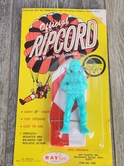 RARE Vintage Official Ripcord Sky Diving Parachutist Toy – SEALED