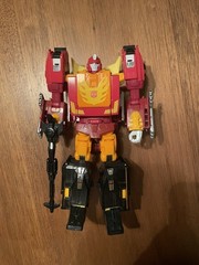 Transformers POTP Power of the Primes Leader Class Rodimus Prime+ Hot Rod