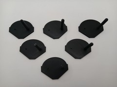 MASK kenner vintage action figure stands lot of 6 M.A.S.K. figure stands black