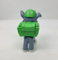 Paw Patrol Air Rescue Rocky Action Pup Figure Green Gray Spring Action Pack