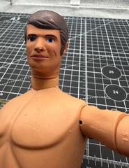 Mike Powers Atomic Man 12″ Complete GI Joe 1975 Hasbro Action Figure MISSING ARM