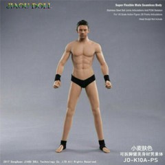 JIAOU DOLL 1/6 JO-K10A-PS Male Muscle Suntan Seamless Action Figure Body 12”Toy