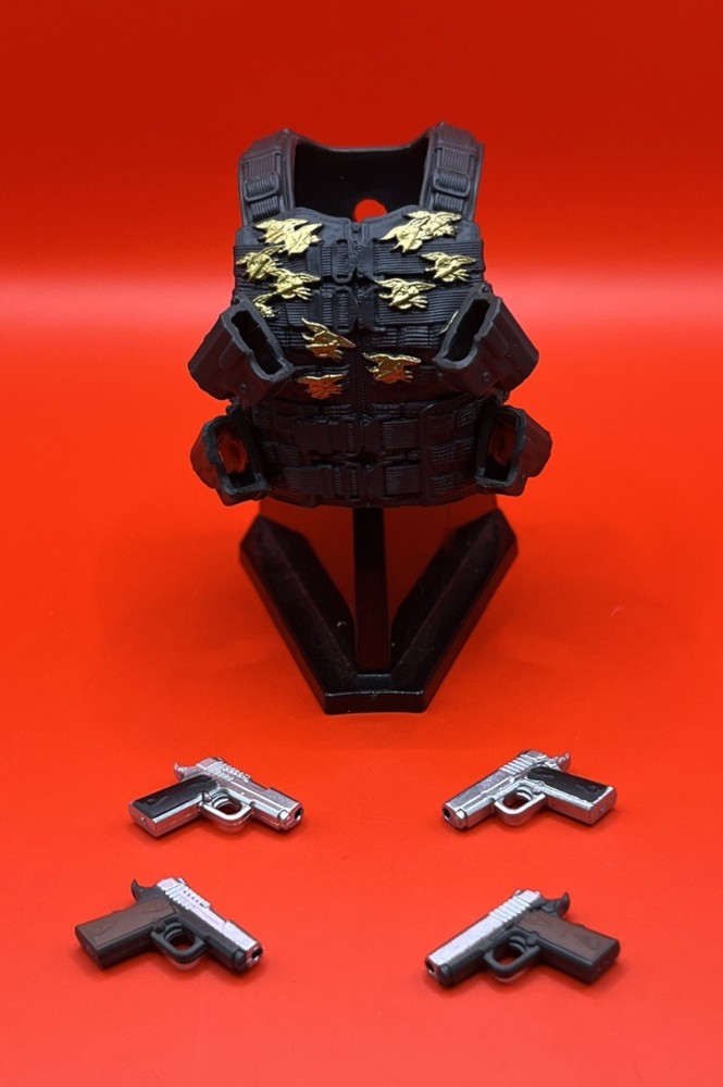 Valaverse Blackbeard Tactical Vest & (4) Guns Fodder 1/12 Scale 2026