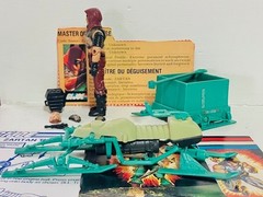 GI Joe 1984 Zartan V1 Complete + Chameleon 100% Canadian File Card Blueprints