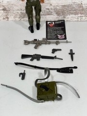 Vintage 1985 Coleco Rambo Force Of Freedom Colonel Trautman Figure Complete Set
