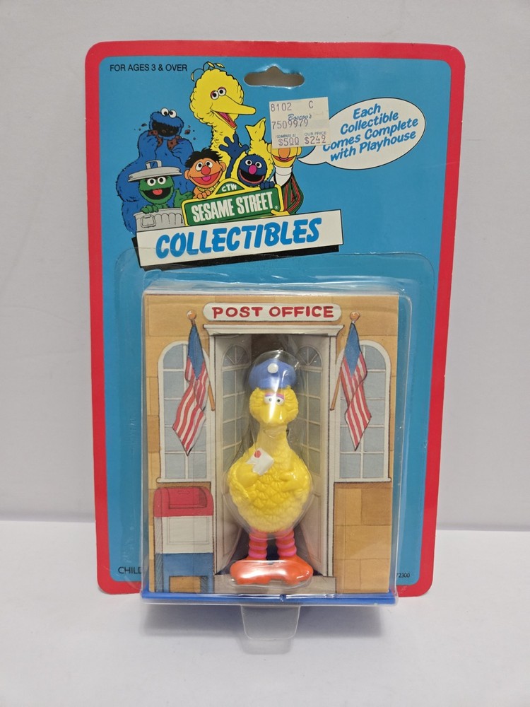 Sesame Street Collectibles – Big Bird Post Office – 1987 – NEW
