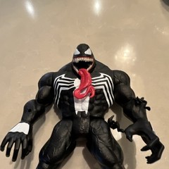 Marvel Venom Action Figure Spider-Man Symbiote Plastic Black White Red