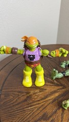 TMNT Ninja Turtles Action Figures Set – WWE Mash-Up + Classic (4 pcs, Playmates)