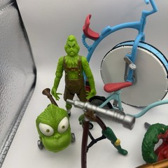 Dr. Seuss The Grinch Figures Playmates Parts Vintage Lot Bikes Grinch Jim Carrey