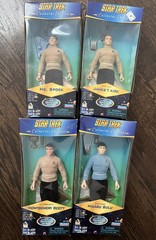 Star Trek Collector Edition Captain Kirk Mr Spock Sulu Scott 1996 Set Of 4 MIB