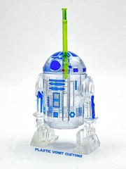 Vintage Kenner Style Custom Star Wars Clear R2D2 READ DESCRIPTION