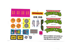 CUSTOM STICKERS for TMNT 1992 Mutations Muta-Bike Teenage Mutant Ninja Turtles
