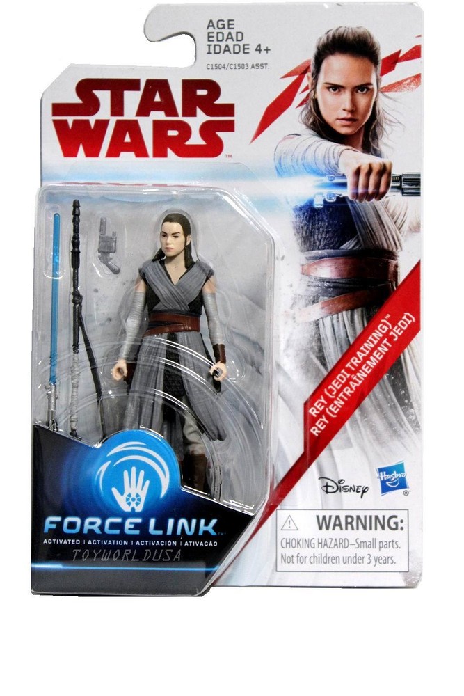 2018 Disney Hasbro Star Wars Rey(Jedi Training) 3.75″ C1504