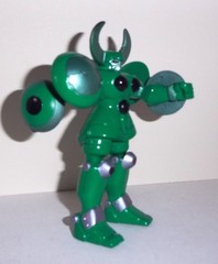 Vintage Red Baron Metal Fight 5″ Blue & Green Action Figure Pair Complete