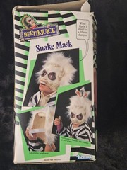 BNIB Vintage Beetlejuice Snake Mask Kenner 1990 ! Halloween Super Rare Open Box