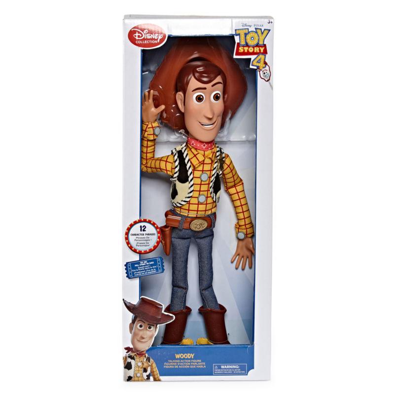 New Disney Pixar Toy Story 4 Talking Woody 16″ Action Figure from Disney Store