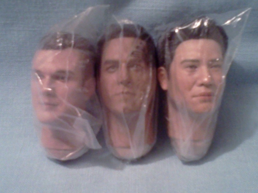 EXO-6 Star Trek Voyager 1/6 CHAKOTAY ~ TOM PARIS~ HARRY KIM (Head sculpts) only