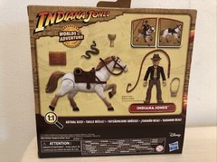 INDIANA JONES WORLDS OF ADVENTURE INDIANA JONES WITH HORSE 2.5″ FIGURES IN HAND