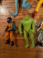 VINTAGE 1980s 1990s 27 ACTION FIGURE LOT MARVEL DC SWAMP THING POWER RANGERS ETC