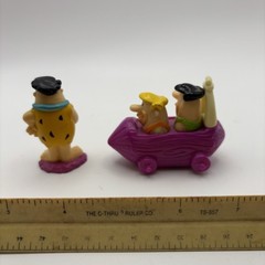 2000 Fred & Barney Car 3″ Burger King & Fred Hardees Action Figure CollectionToy