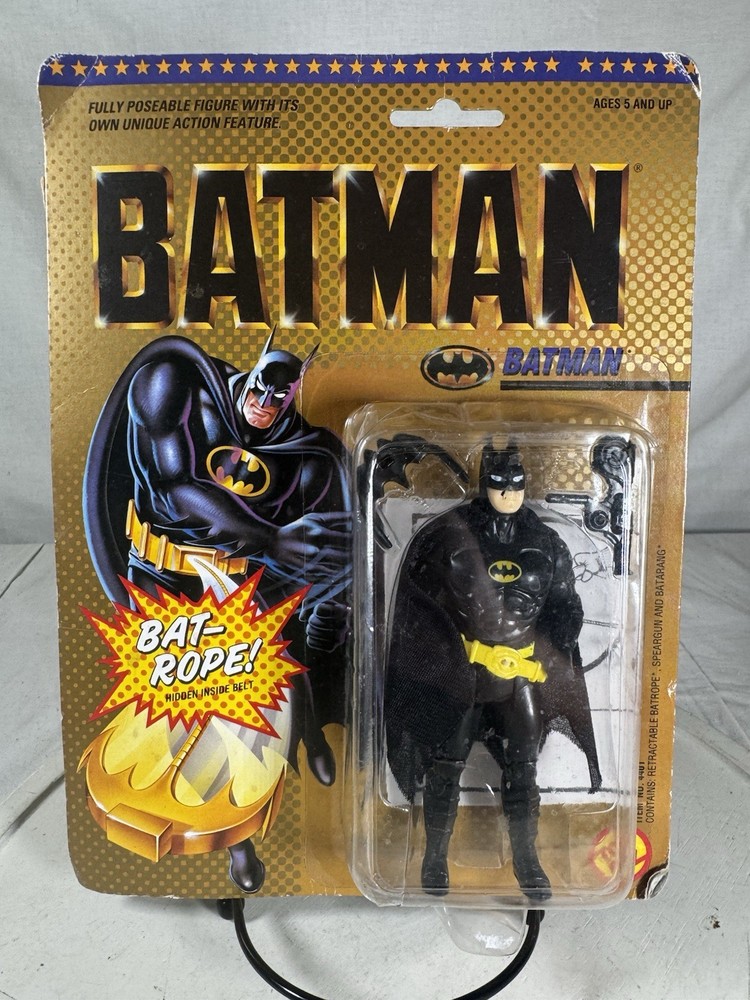 ToyBiz 1989 Batman Bat Rope Action Figure Sealed. Box Is Not In Mint Condition