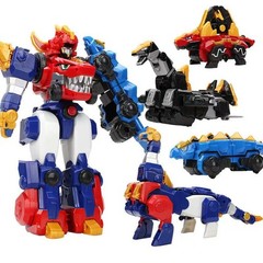 5-in-1 Dino Core Ultra-Tech Tyrannosaurus Rex Transforming Robot Combiner Toy