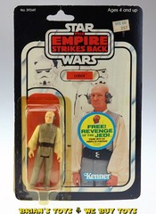 Vintage Kenner Star Wars Carded 3.75″ ESB Lobot Action Figure C3Y (cracked bu…
