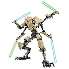 Hot 32cm Ksz714 Star Toy Anime Action Figure Robot Grievous with Lightsaber Hilt