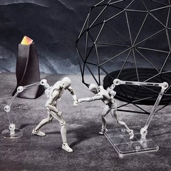12pcs Action Figure Stand, Assembly Action Figure Display Holder Base Doll Model