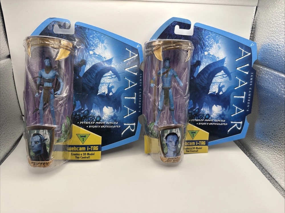 Tsu’Tey Warrior Jake Sully Figure James Cameron’s Avatar 2009 Mattel NIB 4 INCH