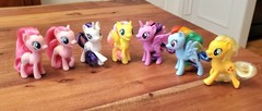 Lot of 7 My Little Pony Brushable Hair 3.5″ Figures G4 2016