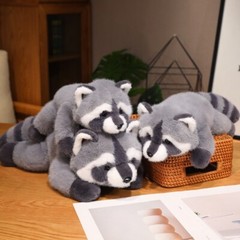 Cute Raccoon Plush Toy Stuffed Animals Soft Doll Pillow Grey Raccoon Toys Birthd