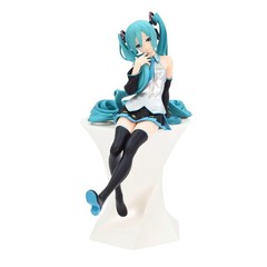 11CM Anime Hatsune Miku Figure Seated Noodle Stopper Kawaii Pretty Collectible