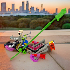 Teenage Mutant Ninja Turtles ’90 Psycho Cycle Motorcycle w/ Zip Cord 95%COMPLETE