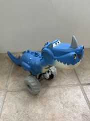2022 Disney Pixar Cars On the Road Roll and Chomp Dino T-Rex Dinosaur Eats Cars