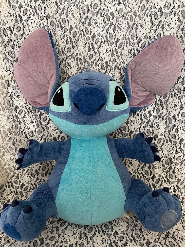 Disney Parks STITCH Plush 12” – 16″ Stuffed Animal Super Soft Great Condition!