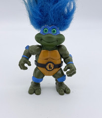 Vintage 1993 TMNT Teenage Mutant Ninja Turtles Troll Figure – Leonardo Blue Hair