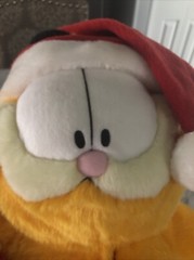 Garfield & Odie Macy’s 25 Years Christmas Plush Cat Dog 18″ Book Included