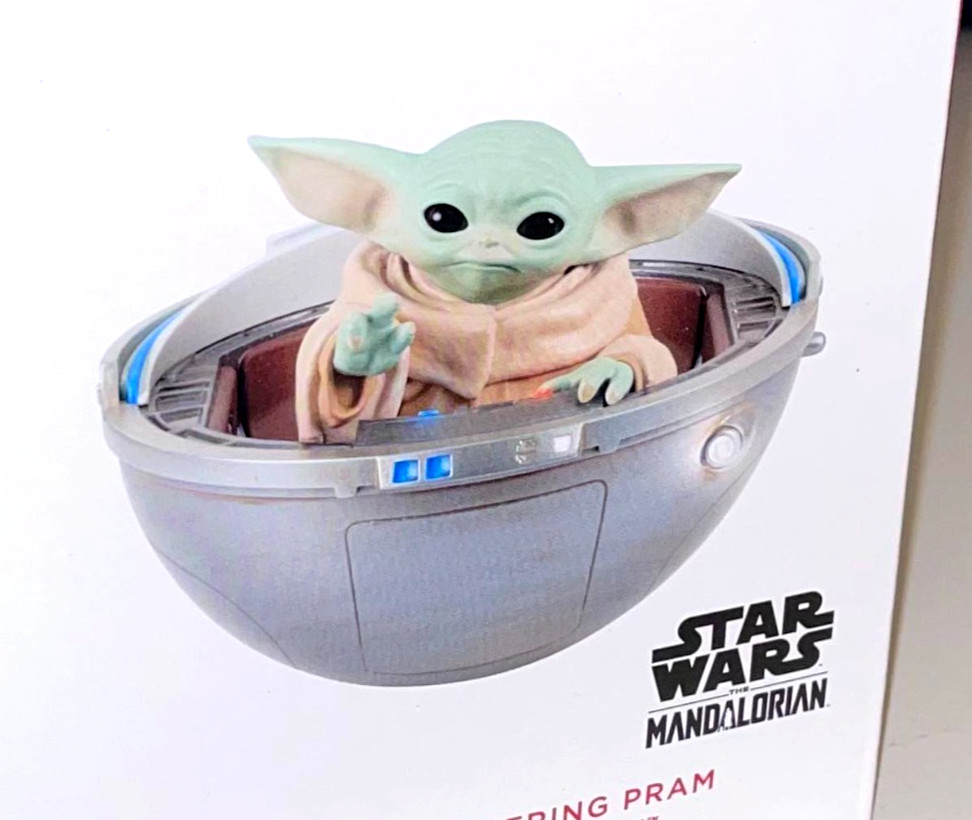 2024 STAR WARS Grogu in Hovering Pram Hallmark Keepsake Christmas Ornament MIB