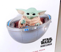 2024 STAR WARS Grogu in Hovering Pram Hallmark Keepsake Christmas Ornament MIB