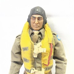 1/6 21ST CENTURY CUSTOM WW2 USAAF FIGHTER PILOT Figure PARACHUTE. Free shipping!