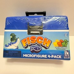 PhatMojo FISCH Microfigure 4-Pack Blue Tackle Box Case New DLC Included FP5901