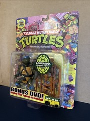 2008 TMNT Leonardo Action Figure Teenage Mutant Ninja Turtles With DVD