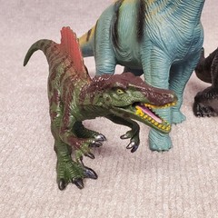 Dinosaur Toy Educational Figures Lot of 5 Unbranded Happy Kin Plastic Resin