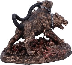 Nemesis Now Cerberus the Three Headed Hound of Hades Figurine, Resin, Bronze, De