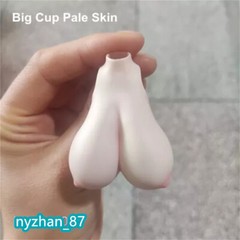 1:12 Big Bust Breast Cover Replacement Model Fit 6” Female Action Figure Body